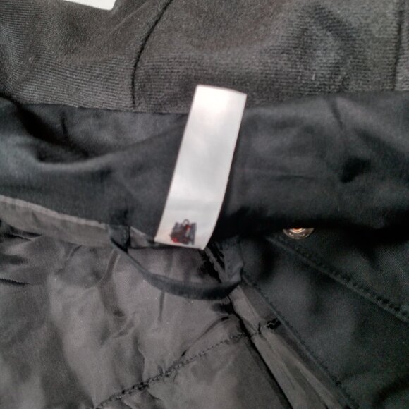 Adidas Garneau Stadium Jacket Men Medium Black Coat Coach Parka Moose 18 Soccer - Picture 7 of 16